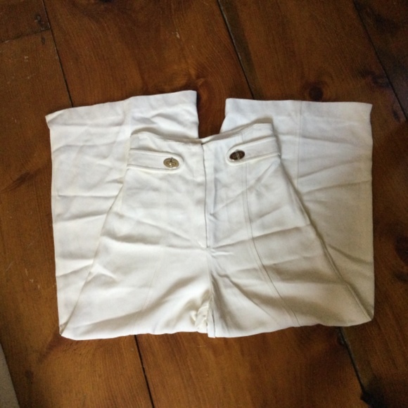 Proenze Schouler black label White High rise Wide Leg Size 2 - Picture 3 of 13